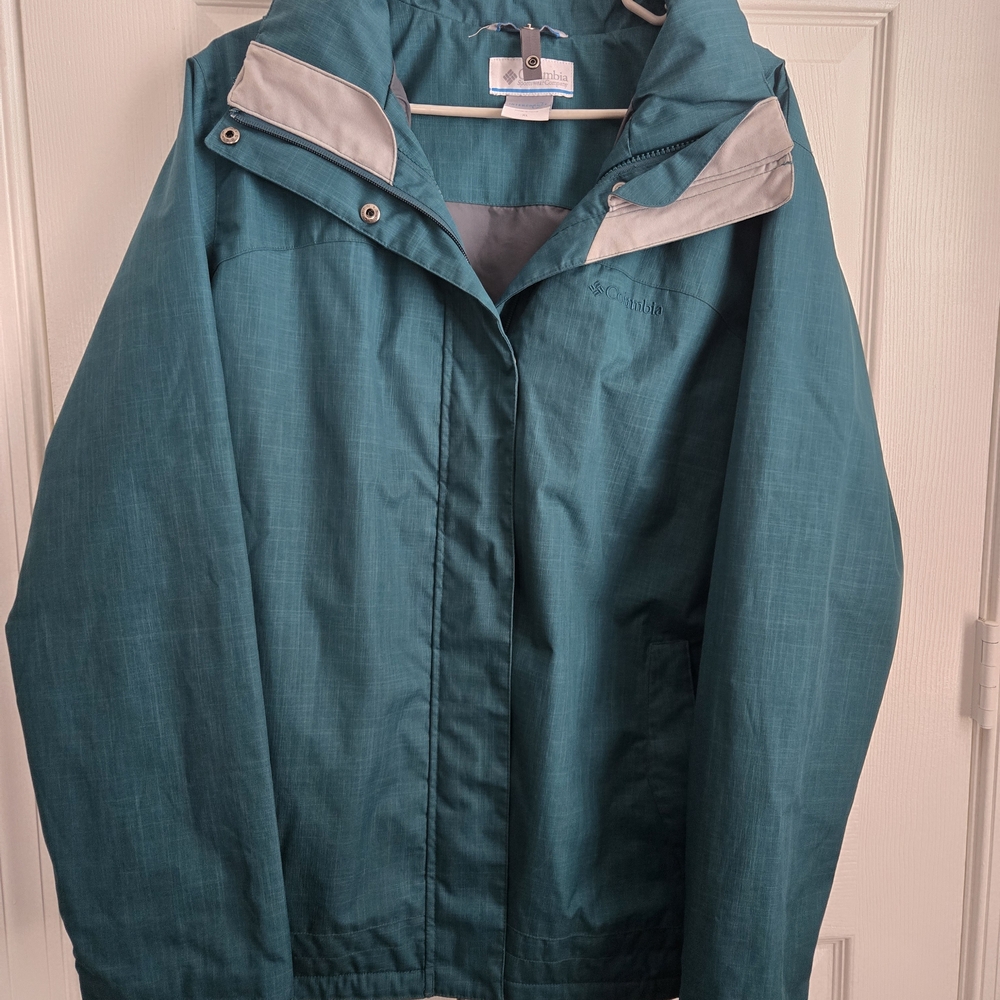 Columbia Teal and Gray Jacket